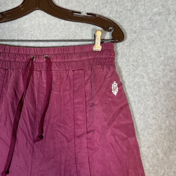 Free People Movement Ab Tracker Pants Womens Small Acai Wide Leg Split Flowy - Picture 4 of 16